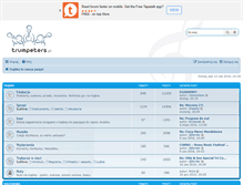 Tablet Screenshot of forum.trumpeters.pl